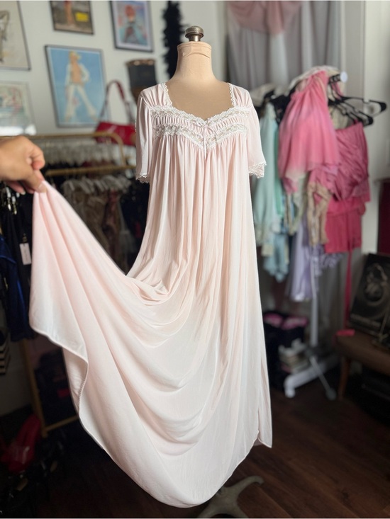 Miss Elaine Other - Vintage Soft Pink Sheer Nightgown
